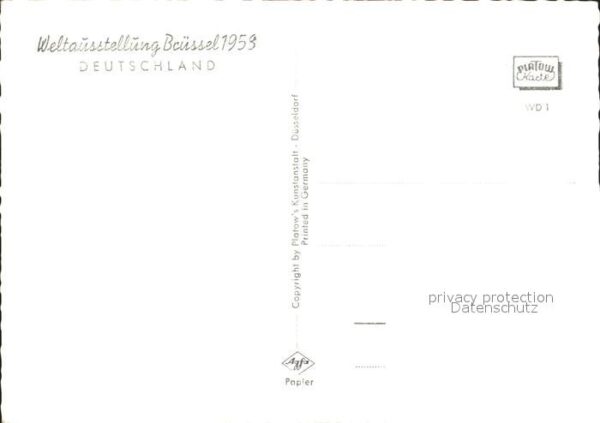 Bruessel Bruxelles Pavillon von Deutschland Weltausstellun – Bild 2