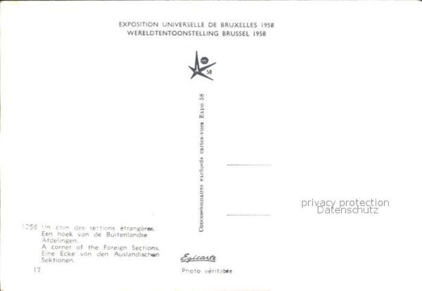 Bruxelles Bruessel Sections etrangeres Exposition Universe – Bild 2