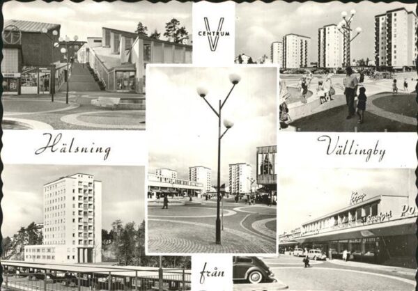 Vaellingby Centrum Hochhäuser Einkaufspassage