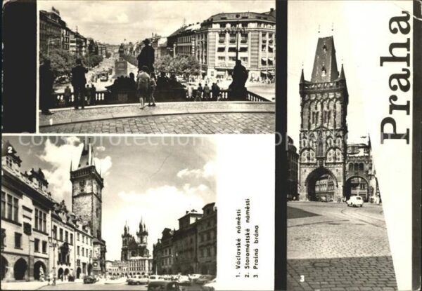 Praha Prahy Prague Vaclavske namesti Staromestske namesti