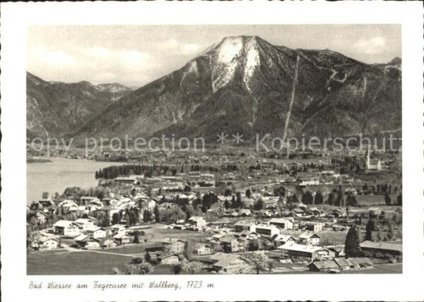 Bad Wiessee Tegernsee mit Wallberg Mangfallgebirge