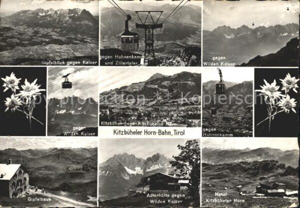 Kitzbuehel Tirol Kitzbüheler Horn Bahn Hahnenkamm Gipfel