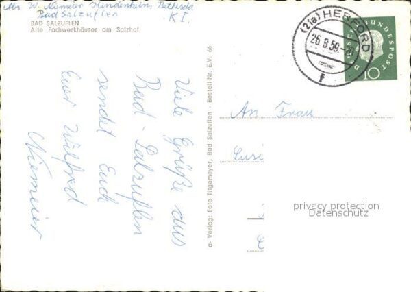 Bad Salzuflen Alte Fachwerkhäuser am Salzhof – Bild 2