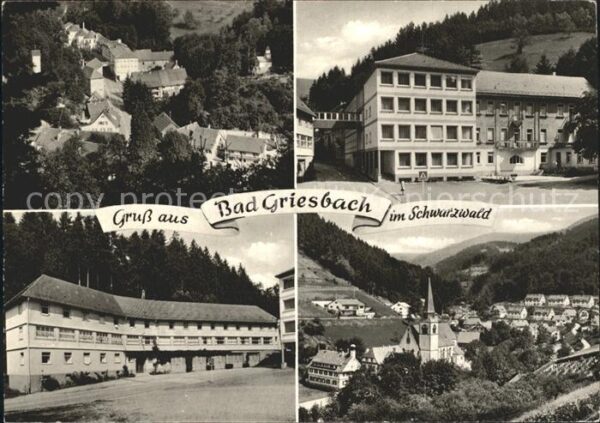 Bad Griesbach Schwarzwald  Mineralbad Moorbad Kurhaus Ortsansicht