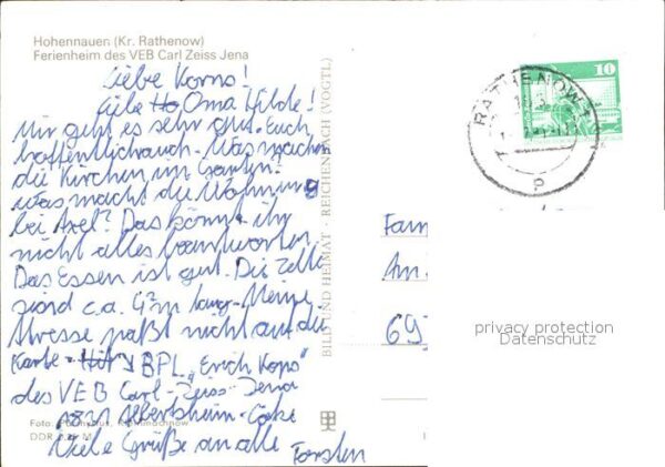 Hohennauen Ferienheim des VEB Carl Zeiss Jena – Bild 2