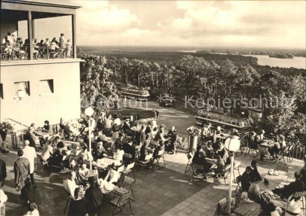 Berlin Müggelturm Gaststätte Terrasse Fernsich