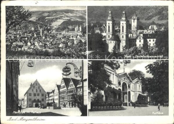 Bad Mergentheim Gesamtansicht Schloss Kurhaus Marktplat