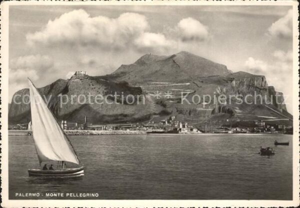 Palermo Sicilia Monte Pellegrino Segelboot