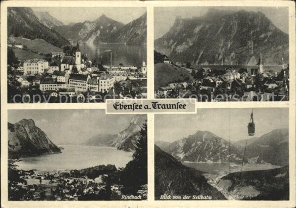 Ebensee Oberoesterreich Ortsansicht mit Kirche Traunsee Alpenpa