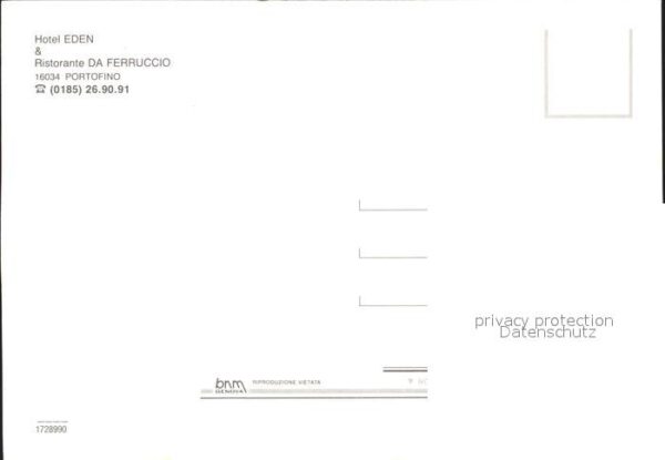 Portofino Liguria Hotel Eden Porto veduta aerea – Bild 2