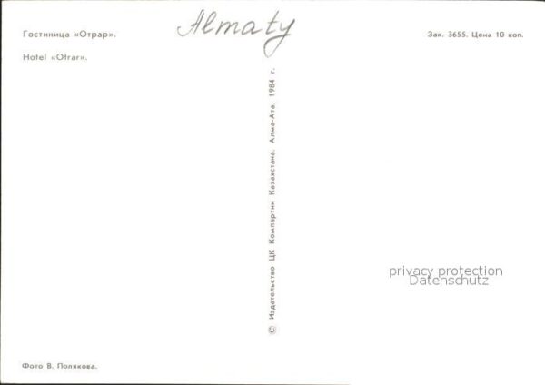 Alma-Ata Almaty Hotel Otrar – Bild 2