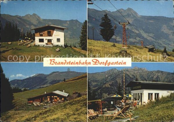 Dorfgastein Brandalm Brandsteinbahn Seilbahn mit Bä