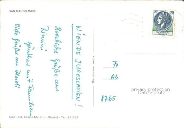 San Mauro Mare Hotels Strand Segelboot – Bild 2