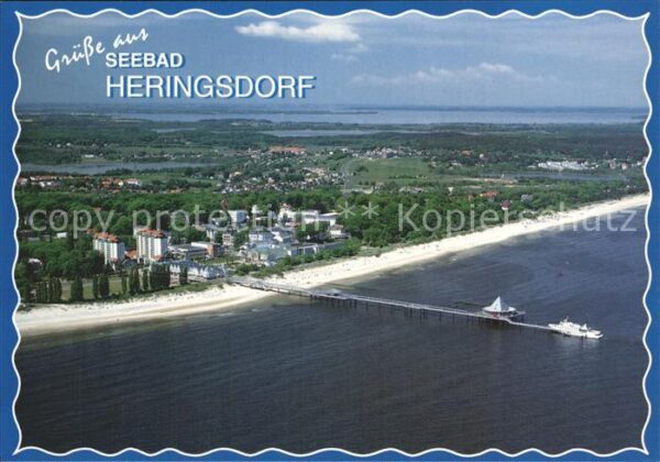 Heringsdorf Ostseebad Usedom Seebrücke Fliegeraufnahme