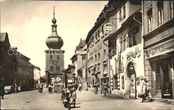 Saalfeld Saale Strassenpartie
