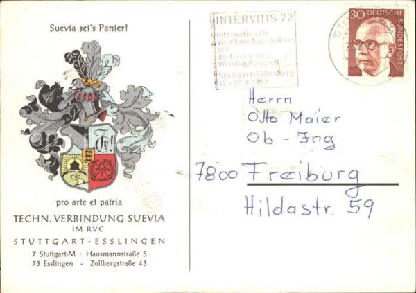 Stuttgart Esslingen Technische Verbindung Suevia