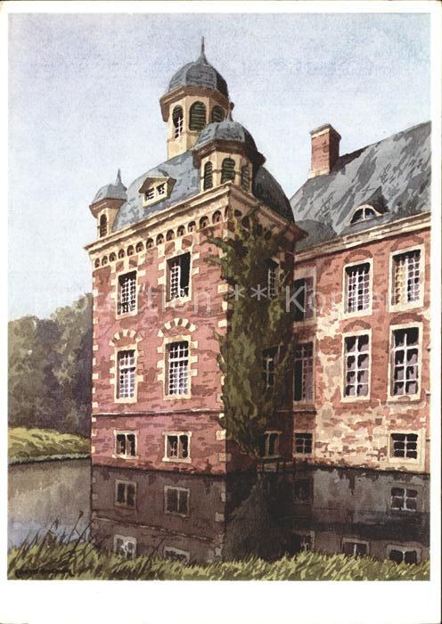 Westfalen Region Wasserburg Schloss Velen Künstlerkarte