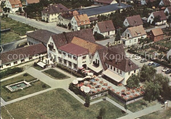 Elfershausen Unterfranken Gästehaus Ullrich Fliegeraufnahme