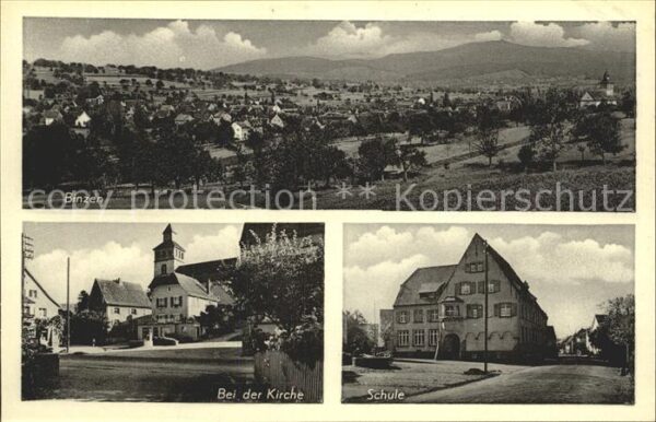 Binzen Baden Kirchenpartie Schule