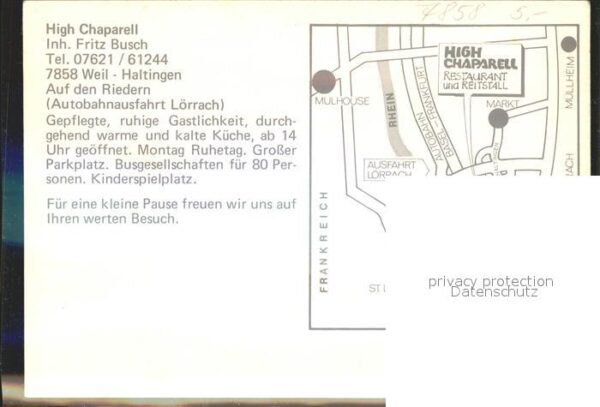Haltingen Restaurant High Chaparell Reiterstüble – Bild 2