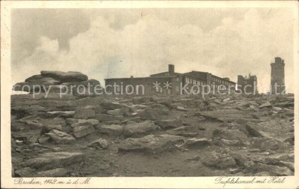 Brocken Harz Teufelskanal mit Hotel