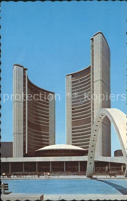 Toronto Canada City Hall with Reflection Pool