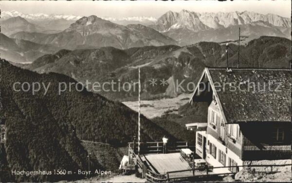 Hochgernhaus mit Bayr Alpen