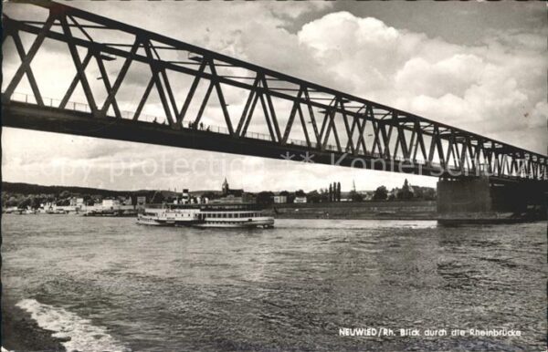 Neuwied Rhein Rheinbrücke Rheindampfer
