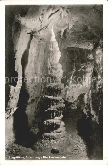 Streitberg Oberfranken Bing Höhle Riesensäule