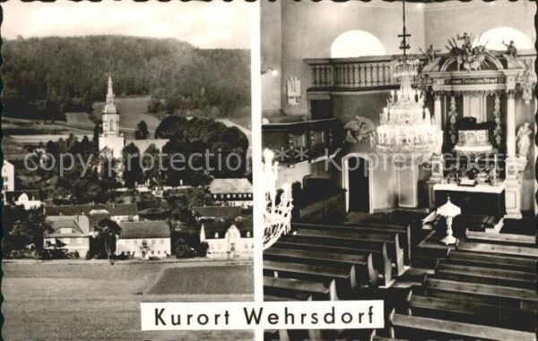 Wehrsdorf Sachsen Teilansicht Kirche Inneres