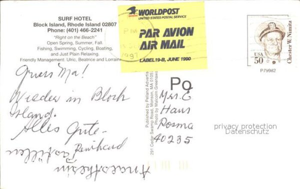 Rhode Island US-State Surf Hotel Block Island Kreuzfahrtschif – Bild 2