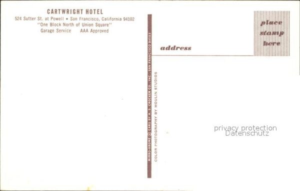 San Francisco California Cartwright Hotel – Bild 2