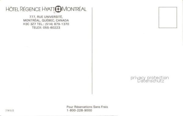 Montreal Quebec Hotel Regency Hyatt – Bild 2