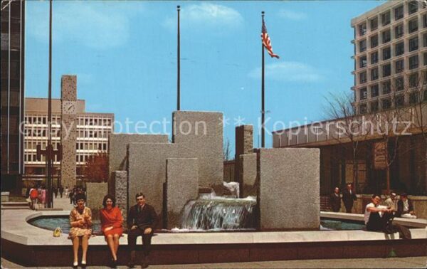 Hartford Connecticut Showing on of the beautiful fountain in