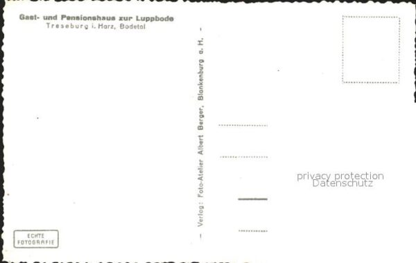 Treseburg Harz Gast und Pensionshaus zur Luppbode – Bild 2