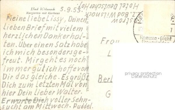 Bad Wilsnack Kurgarten mit Kurhaus – Bild 2