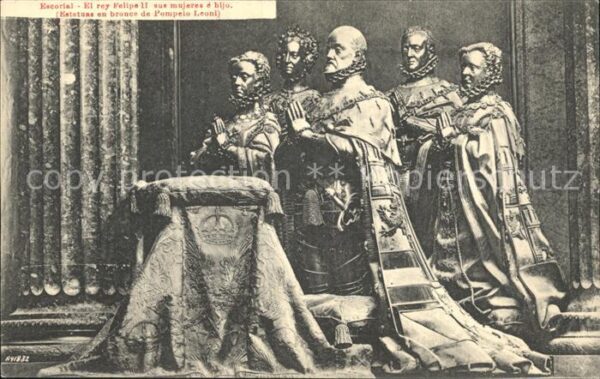El Escorial El rey Felipe II sus mujeres e hijo