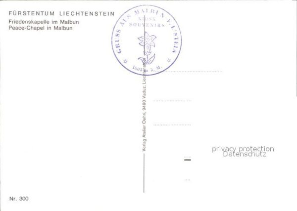 Liechtenstein  Friedenskapelle im Malbun Alphornbläser – Bild 2