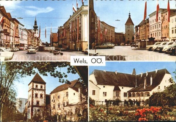 Wels Stadtplatz Rathaus Lederturm Zwinger Bu