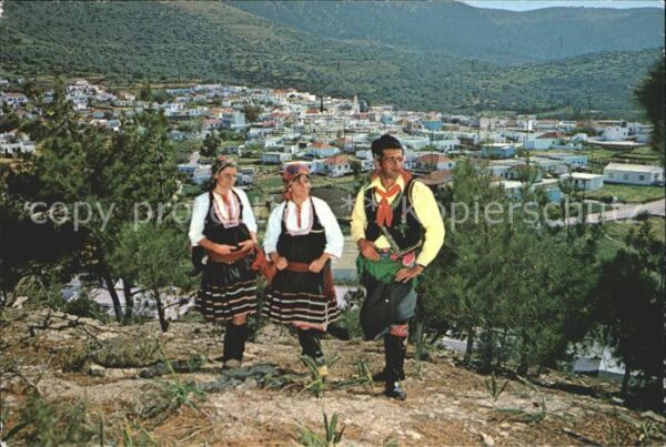 Rhodes Rhodos Greece Tracht von Embona Stadtansicht