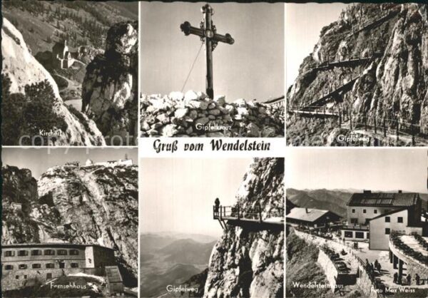 Wendelstein Berg Kirchen Gipfelkreuz Gipfelweg Fernsehha
