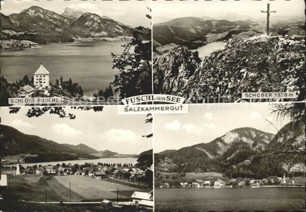 Fuschl See Salzkammergut Schloss Fuschl Schober Ortsansicht