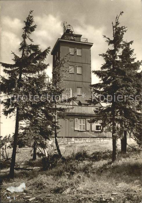 Oberwiesenthal Erzgebirge Meteorologische Station auf dem Fichtel