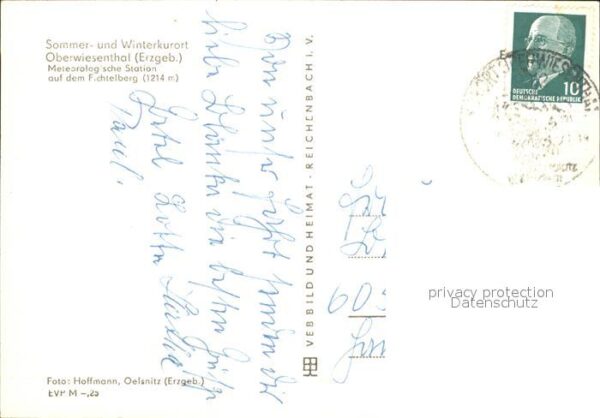 Oberwiesenthal Erzgebirge Meteorologische Station auf dem Fichtel – Bild 2