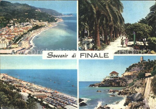 Finale Ligure Strandpartien Promenade Strandhotel
