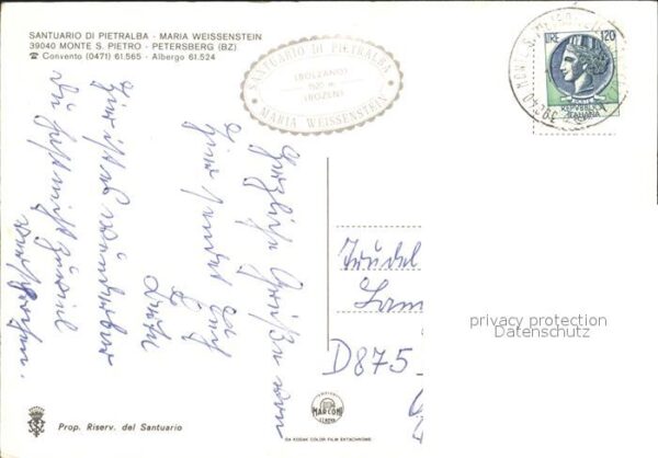 Maria Weissenstein Santuario di Pietralba Monte S Pietro H – Bild 2