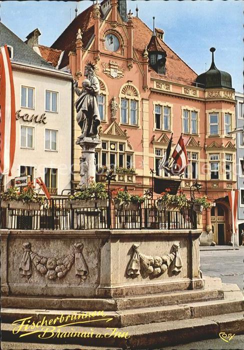 Braunau Inn Oberoesterreich Fischerbrunnen