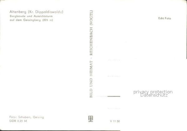 Altenberg Erzgebirge Bergbaude und Aussichtsturm auf dem Gei – Bild 2