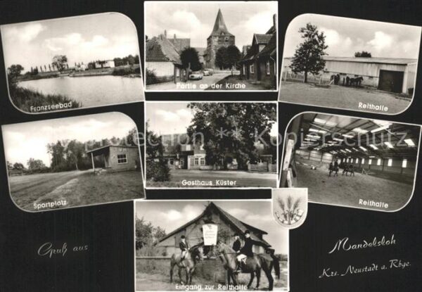Mandelsloh Gasthaus Küster Franzseebad Partie an d