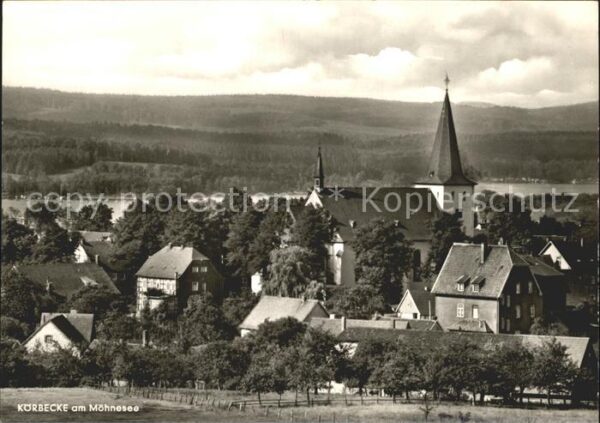 Koerbecke Moehnesee Teilansicht Kirche